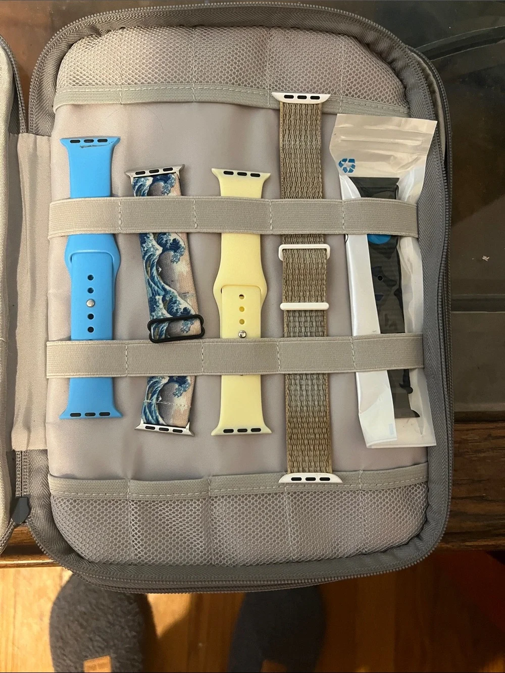 Apple Watch band case with watch bands and watch covers